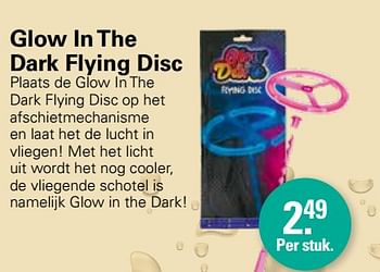 Aanbiedingen Glow in the dark flying disc - Glow in the Dark - Geldig van 22/06/2022 tot 09/07/2022 bij De Online Drogist
