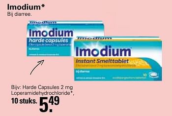 Aanbiedingen Harde capsules - Imodium - Geldig van 22/06/2022 tot 09/07/2022 bij De Online Drogist