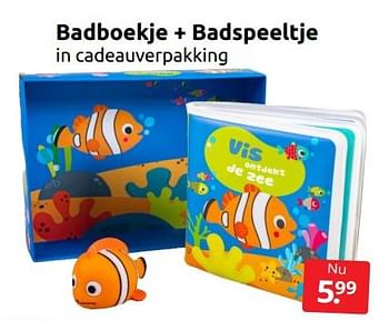 Aanbiedingen Badboekje + badspeeltje - Huismerk - Boekenvoordeel - Geldig van 24/06/2022 tot 04/09/2022 bij Boekenvoordeel
