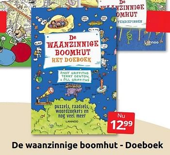 Aanbiedingen De waanzinnige boomhut - doeboek - Huismerk - Boekenvoordeel - Geldig van 24/06/2022 tot 04/09/2022 bij Boekenvoordeel