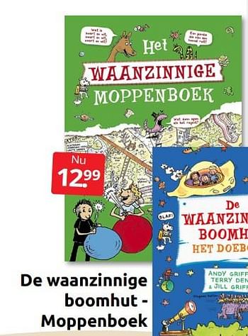 Aanbiedingen De waanzinnige boomhut - moppenboek - Huismerk - Boekenvoordeel - Geldig van 24/06/2022 tot 04/09/2022 bij Boekenvoordeel