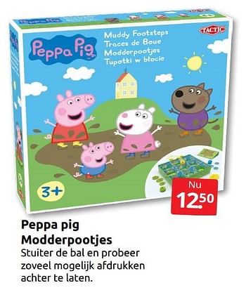 Aanbiedingen Peppa pig modderpootjes - Tactic - Geldig van 24/06/2022 tot 04/09/2022 bij Boekenvoordeel