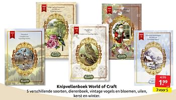 Aanbiedingen Knipvellenboek world of craft - Huismerk - Boekenvoordeel - Geldig van 24/06/2022 tot 04/09/2022 bij Boekenvoordeel