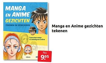 Aanbiedingen Manga en anime gezichten tekenen - Huismerk - Boekenvoordeel - Geldig van 24/06/2022 tot 04/09/2022 bij Boekenvoordeel