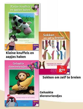 Aanbiedingen Sokken om zelf te breien - Huismerk - Boekenvoordeel - Geldig van 24/06/2022 tot 04/09/2022 bij Boekenvoordeel
