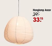 Aanbiedingen Hanglamp anzar - Huismerk - Kwantum - Geldig van 04/07/2022 tot 10/07/2022 bij Kwantum