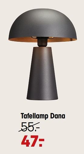 Aanbiedingen Tafellamp dana - Huismerk - Kwantum - Geldig van 11/07/2022 tot 17/07/2022 bij Kwantum