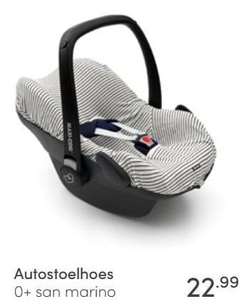 Aanbiedingen Autostoelhoes 0+ san marino - Dooky - Geldig van 03/07/2022 tot 09/07/2022 bij Baby & Tiener Megastore