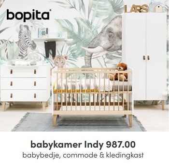 Aanbiedingen Babykamer indy - Bopita - Geldig van 03/07/2022 tot 09/07/2022 bij Baby & Tiener Megastore