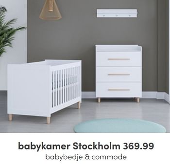 Aanbiedingen Babykamer stockholm - Huismerk - Baby &amp; Tiener Megastore - Geldig van 03/07/2022 tot 09/07/2022 bij Baby & Tiener Megastore