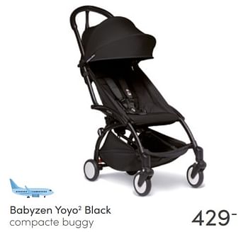 Aanbiedingen Babyzen yoyo2 black compacte buggy - Babyzen - Geldig van 03/07/2022 tot 09/07/2022 bij Baby & Tiener Megastore