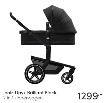 Aanbiedingen Joolz day+ brilliant black 2 in 1 kinderwagen - Joolz - Geldig van 03/07/2022 tot 09/07/2022 bij Baby & Tiener Megastore