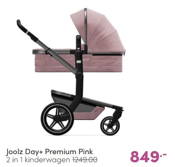 Aanbiedingen Joolz day+ premium pink 2 in 1 kinderwagen - Joolz - Geldig van 03/07/2022 tot 09/07/2022 bij Baby & Tiener Megastore