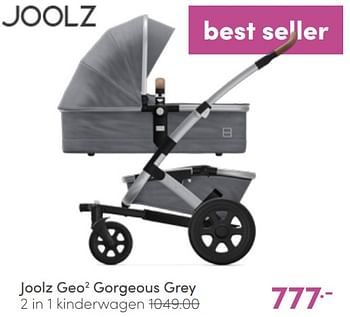 Aanbiedingen Joolz geo2 gorgeous grey 2 in 1 kinderwagen - Joolz - Geldig van 03/07/2022 tot 09/07/2022 bij Baby & Tiener Megastore