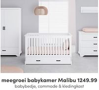 Aanbiedingen Meegroei babykamer malibu - Huismerk - Baby & Tiener Megastore - Geldig van 03/07/2022 tot 09/07/2022 bij Baby & Tiener Megastore