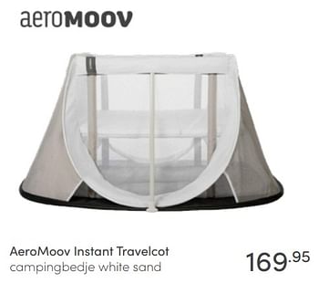 Aanbiedingen Aeromoov instant travelcot campingbedje white sand - Aeromoov - Geldig van 03/07/2022 tot 09/07/2022 bij Baby & Tiener Megastore