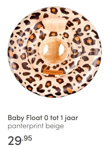 Aanbiedingen Baby float panterprint beige - Swim Essentials - Geldig van 03/07/2022 tot 09/07/2022 bij Baby & Tiener Megastore