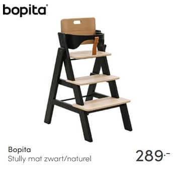 Aanbiedingen Bopita stully mat zwart-naturel - Bopita - Geldig van 03/07/2022 tot 09/07/2022 bij Baby & Tiener Megastore