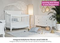 Aanbiedingen Meegroei babykamer romeo - Huismerk - Baby & Tiener Megastore - Geldig van 03/07/2022 tot 09/07/2022 bij Baby & Tiener Megastore