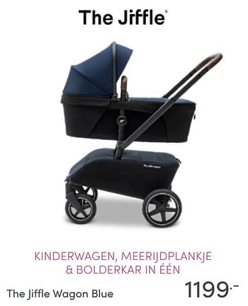 Aanbiedingen The jiffle wagon blue - The jiffle - Geldig van 03/07/2022 tot 09/07/2022 bij Baby & Tiener Megastore