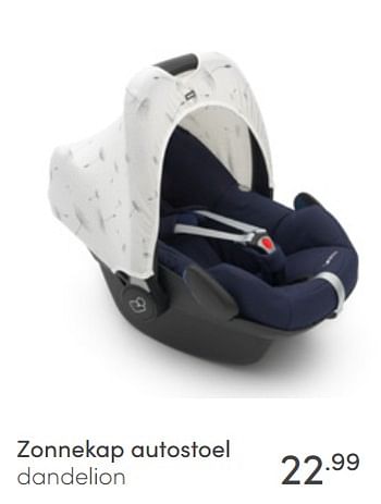 Aanbiedingen Zonnekap autostoel dandelion - Dooky - Geldig van 03/07/2022 tot 09/07/2022 bij Baby & Tiener Megastore