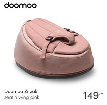 Aanbiedingen Doomoo zitzak seat`n wing pink - Doomoo - Geldig van 03/07/2022 tot 09/07/2022 bij Baby & Tiener Megastore