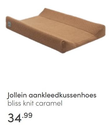 Aanbiedingen Jollein aankleedkussenhoes bliss knit caramel - Jollein - Geldig van 03/07/2022 tot 09/07/2022 bij Baby & Tiener Megastore