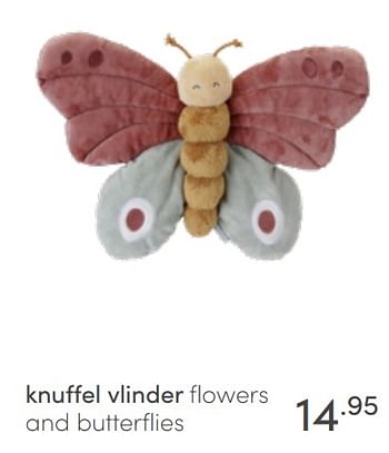 Aanbiedingen Knuffel vlinder flowers and butterflies - Little Dutch - Geldig van 03/07/2022 tot 09/07/2022 bij Baby & Tiener Megastore