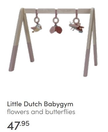Aanbiedingen Little dutch babygym flowers and butterflies - Little Dutch - Geldig van 03/07/2022 tot 09/07/2022 bij Baby & Tiener Megastore