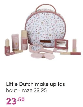 Aanbiedingen Little dutch make up tas hout - roze - Little Dutch - Geldig van 03/07/2022 tot 09/07/2022 bij Baby & Tiener Megastore