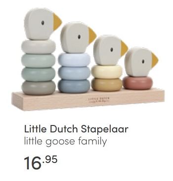 Aanbiedingen Little dutch stapelaar little goose family - Little Dutch - Geldig van 03/07/2022 tot 09/07/2022 bij Baby & Tiener Megastore