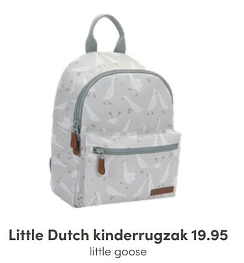 Aanbiedingen Little dutch kinderrugzak little goose - Little Dutch - Geldig van 03/07/2022 tot 09/07/2022 bij Baby & Tiener Megastore