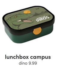 Aanbiedingen Lunchbox campus dino - Mepal - Geldig van 03/07/2022 tot 09/07/2022 bij Baby & Tiener Megastore