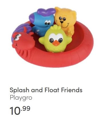 Aanbiedingen Splash and float friends playgro - Playgro - Geldig van 03/07/2022 tot 09/07/2022 bij Baby & Tiener Megastore