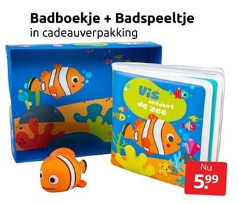 Aanbiedingen Badboekje + badspeeltje - Huismerk - Boekenvoordeel - Geldig van 02/07/2022 tot 10/07/2022 bij Boekenvoordeel