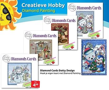 Aanbiedingen Diamond cards dotty design - Huismerk - Boekenvoordeel - Geldig van 02/07/2022 tot 10/07/2022 bij Boekenvoordeel