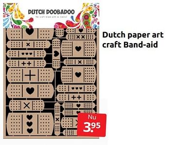 Aanbiedingen Dutch paper art craft band-aid - Huismerk - Boekenvoordeel - Geldig van 02/07/2022 tot 10/07/2022 bij Boekenvoordeel