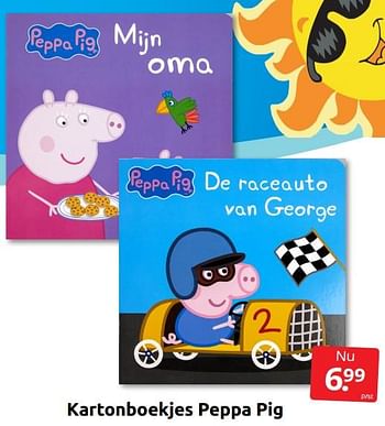 Aanbiedingen Kartonboekjes peppa pig - Huismerk - Boekenvoordeel - Geldig van 02/07/2022 tot 10/07/2022 bij Boekenvoordeel