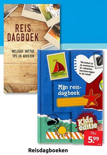 Aanbiedingen Reisdagboeken - Huismerk - Boekenvoordeel - Geldig van 02/07/2022 tot 10/07/2022 bij Boekenvoordeel