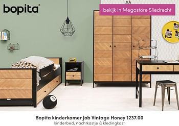 Aanbiedingen Bopita kinderkamer job vintage honey - Bopita - Geldig van 03/07/2022 tot 16/07/2022 bij Baby & Tiener Megastore