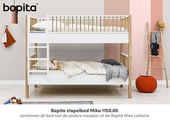 Aanbiedingen Bopita stapelbed mika - Bopita - Geldig van 03/07/2022 tot 16/07/2022 bij Baby & Tiener Megastore