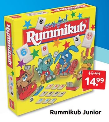 Aanbiedingen Rummikub junior - Goliath - Geldig van 02/07/2022 tot 10/07/2022 bij Boekenvoordeel