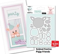 Aanbiedingen Snijmal festive piggy friendz - Studio Light - Geldig van 02/07/2022 tot 10/07/2022 bij Boekenvoordeel