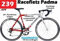 Aanbiedingen Racefiets padma - Shimano - Geldig van 23/06/2022 tot 17/07/2022 bij Itek