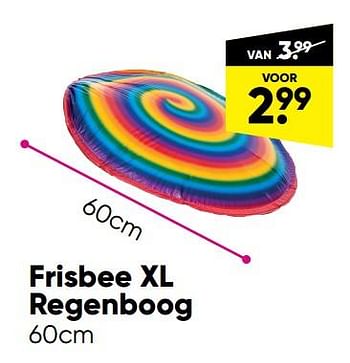 Aanbiedingen Frisbee xl regenboog - Huismerk - Big Bazar - Geldig van 04/07/2022 tot 17/07/2022 bij Big Bazar