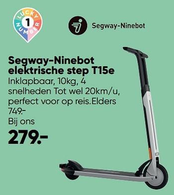 Aanbiedingen Segway-ninebot elektrische step t15e - Segway - Geldig van 04/07/2022 tot 17/07/2022 bij Big Bazar