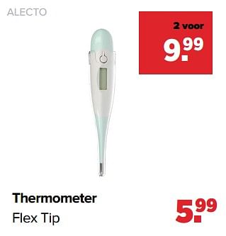 Aanbiedingen Alecto thermometer flex tip - Alecto - Geldig van 04/07/2022 tot 30/07/2022 bij Baby-Dump