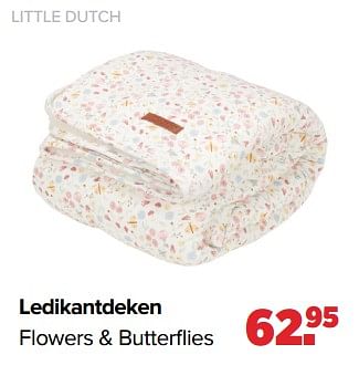 Aanbiedingen Little dutch ledikantdeken flowers + butterflies - Little Dutch - Geldig van 04/07/2022 tot 30/07/2022 bij Baby-Dump