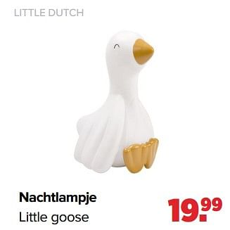 Aanbiedingen Little dutch nachtlampje little goose - Little Dutch - Geldig van 04/07/2022 tot 30/07/2022 bij Baby-Dump