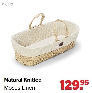 Aanbiedingen Snuz natural knitted moses linen - SNÃœZ - Geldig van 04/07/2022 tot 30/07/2022 bij Baby-Dump